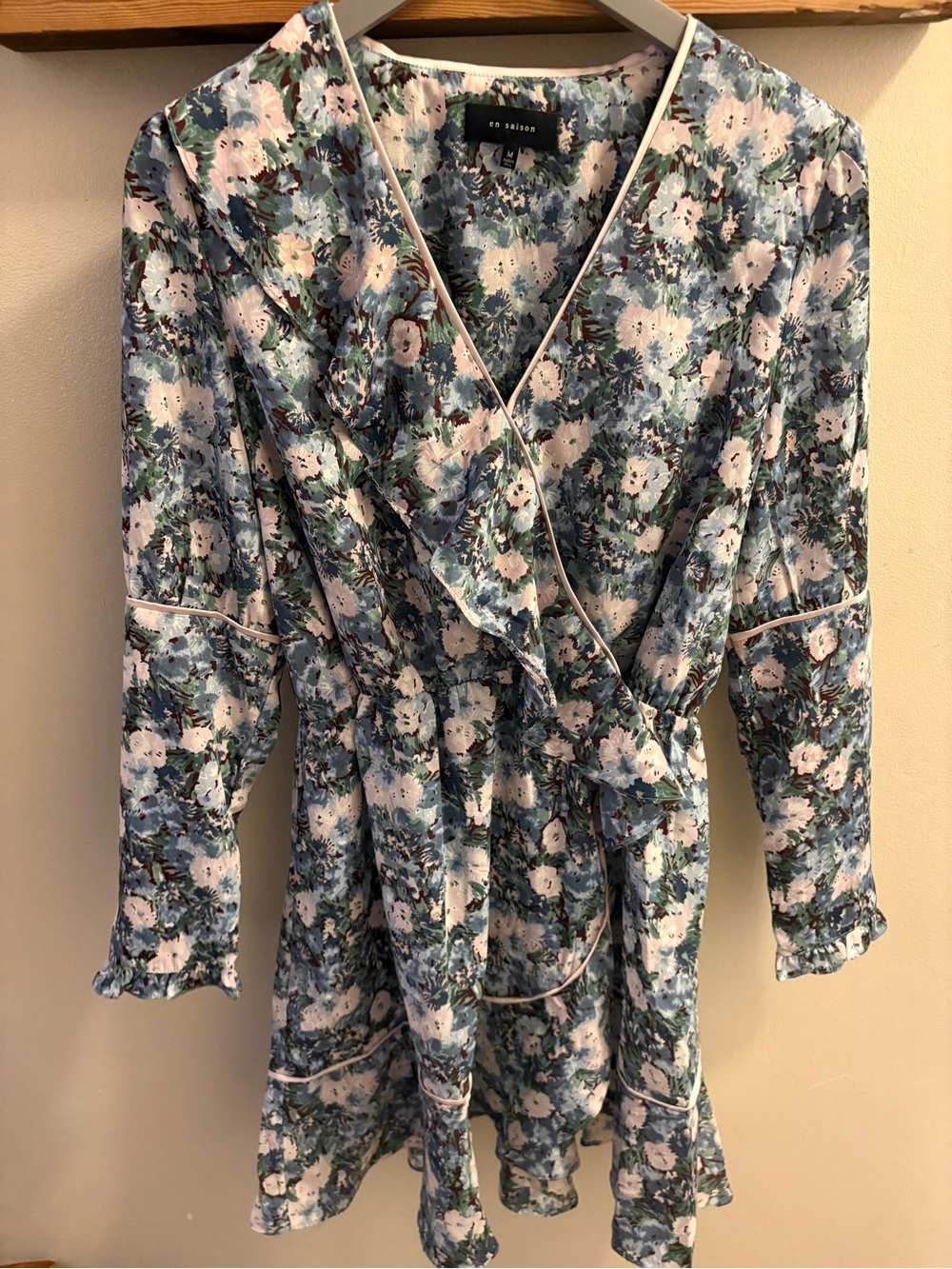 En Saison Floral Ruffle Long Sleeve Dress - Picture 3 of 7